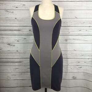 Silence & Noise Bodycon Grey Racerback Mini Dress Sz M